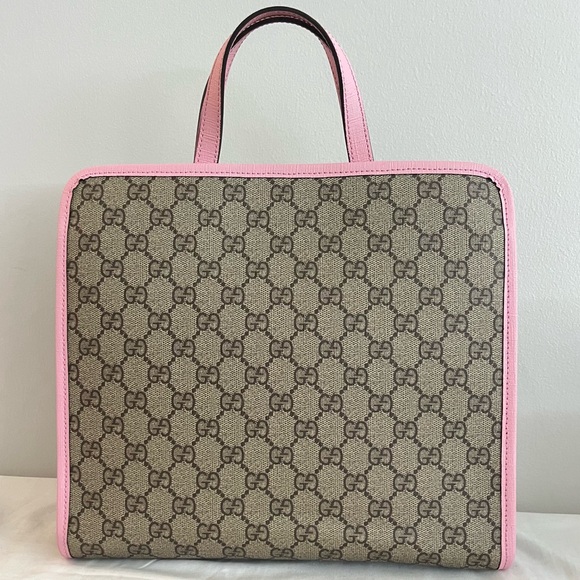 GUCCI limited Edition RARE  Higuchi Yuko XL Bunny Supreme GG Web Tote Handbag - Picture 4 of 13